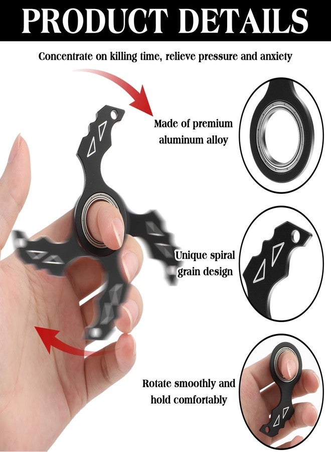 Tyqour Spinner Keychain Fidget Keychain for Adults Portable Keyring Spinner Toy for Teens Adults - Image 3